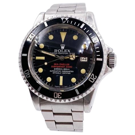 rolex stainless steel sea dweller vintage pepsi bezel automatic wristwatch